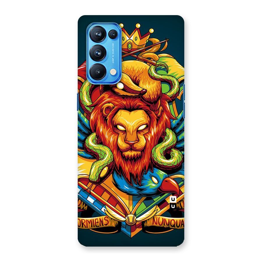 Animal Art Back Case for Oppo Reno5 Pro 5G