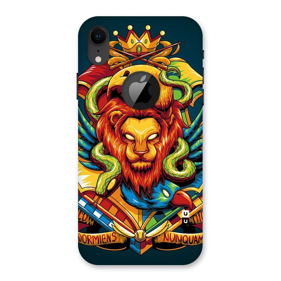 Animal Art Back Case for iPhone XR Logo Cut