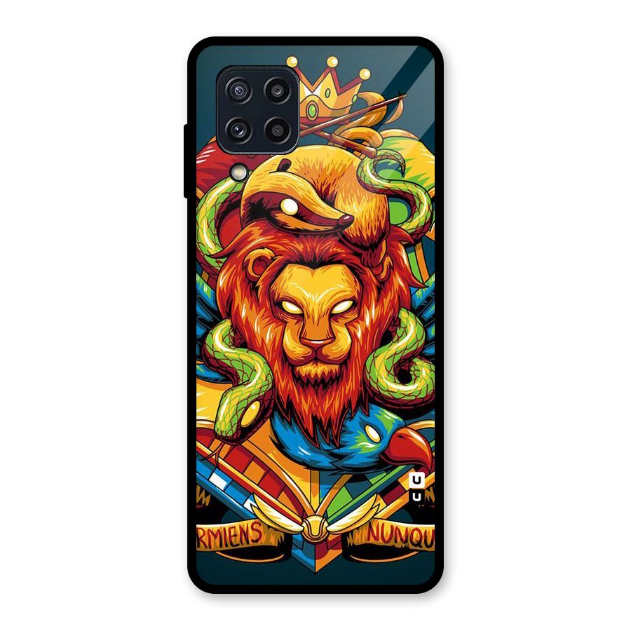 Animal Art Glass Back Case for Galaxy M32