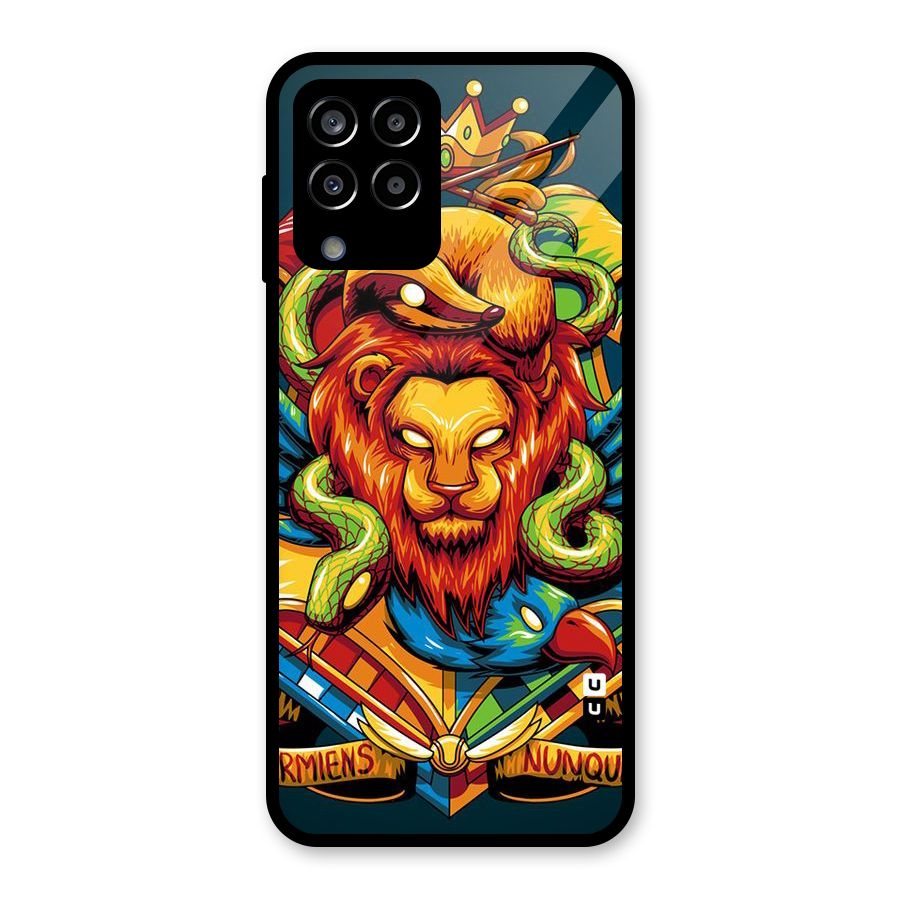 Animal Art Glass Back Case for Galaxy M33