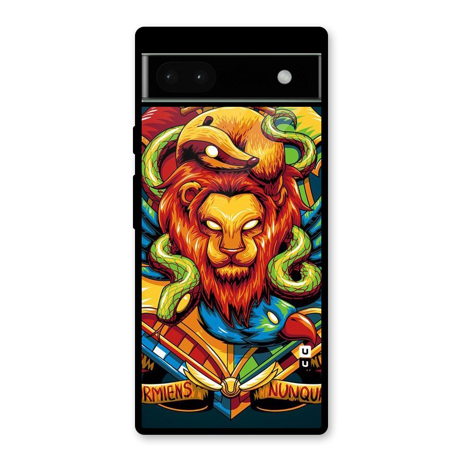 Animal Art Glass Back Case for Google Pixel 6a