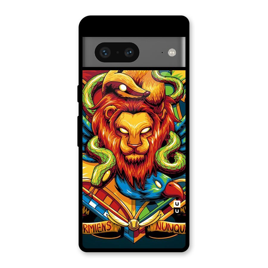 Animal Art Glass Back Case for Google Pixel 7