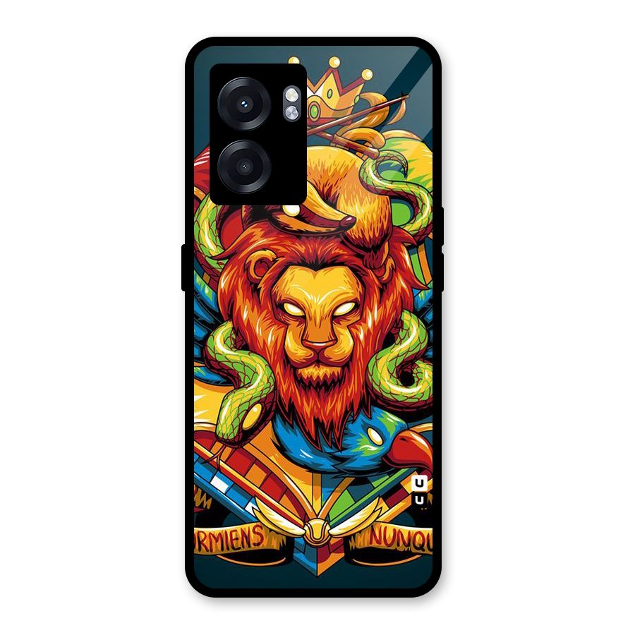 Animal Art Glass Back Case for Realme Narzo 50 5G