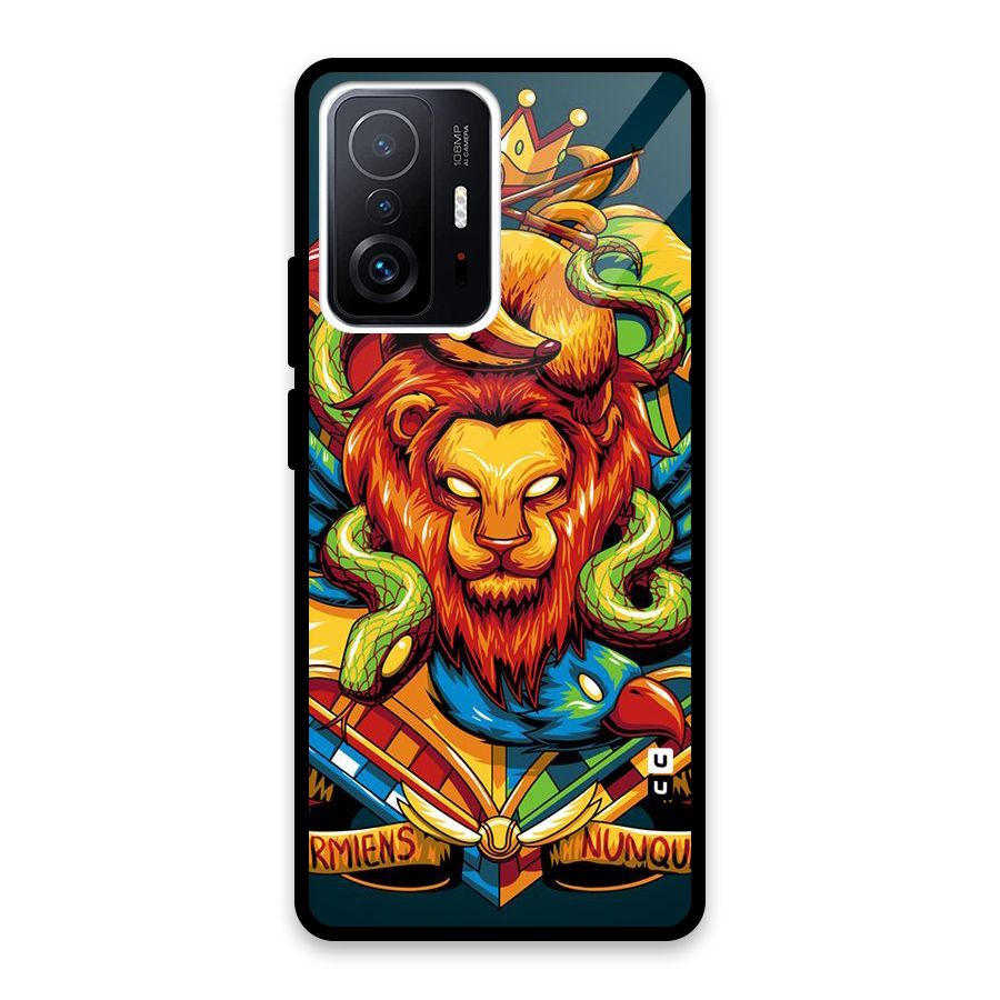 Animal Art Glass Back Case for Xiaomi 11T Pro