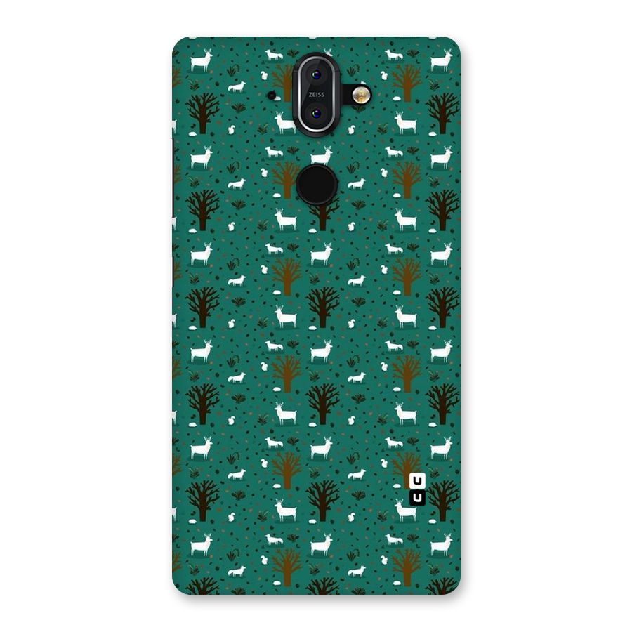 Animal Grass Pattern Back Case for Nokia 8 Sirocco