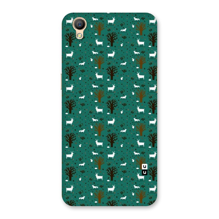 Animal Grass Pattern Back Case for Oppo A37