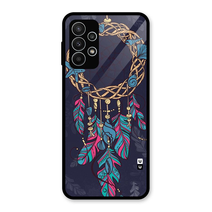 Animated Dream Catcher Glass Back Case for Galaxy A23