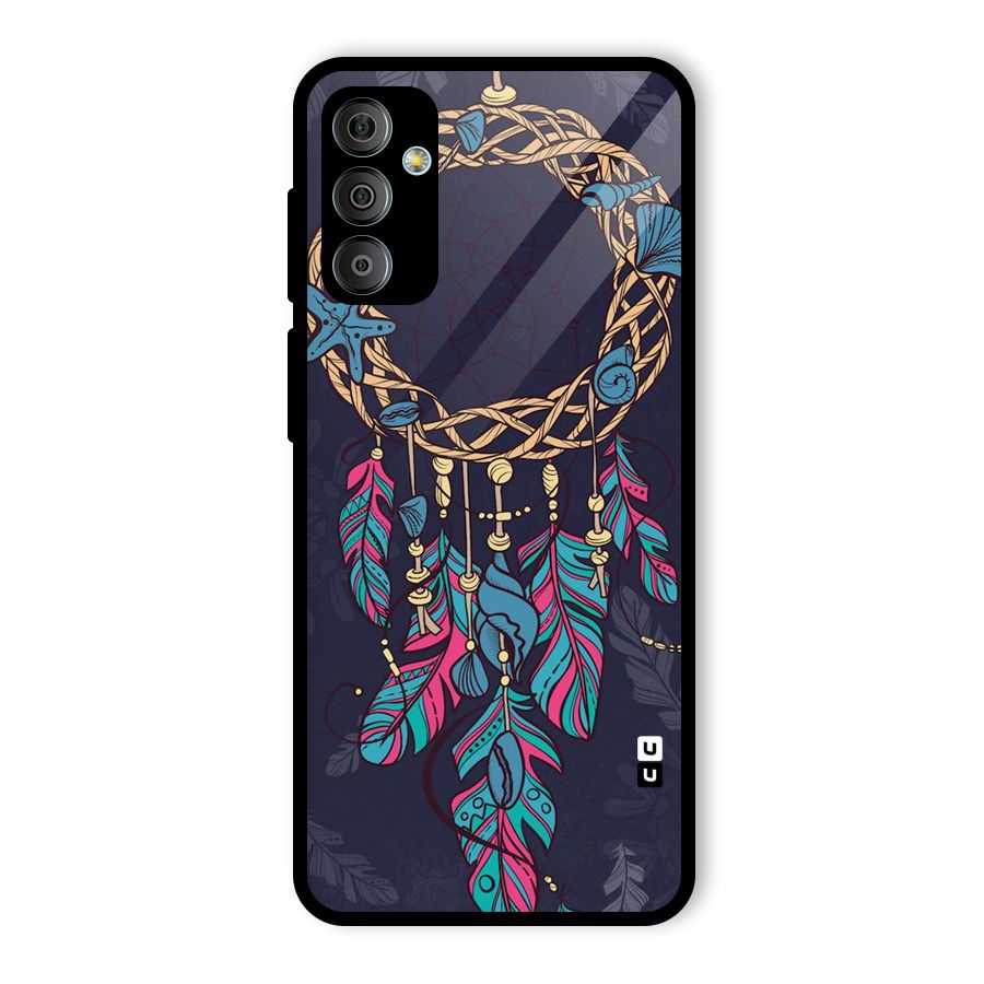 Animated Dream Catcher Glass Back Case for Galaxy F23