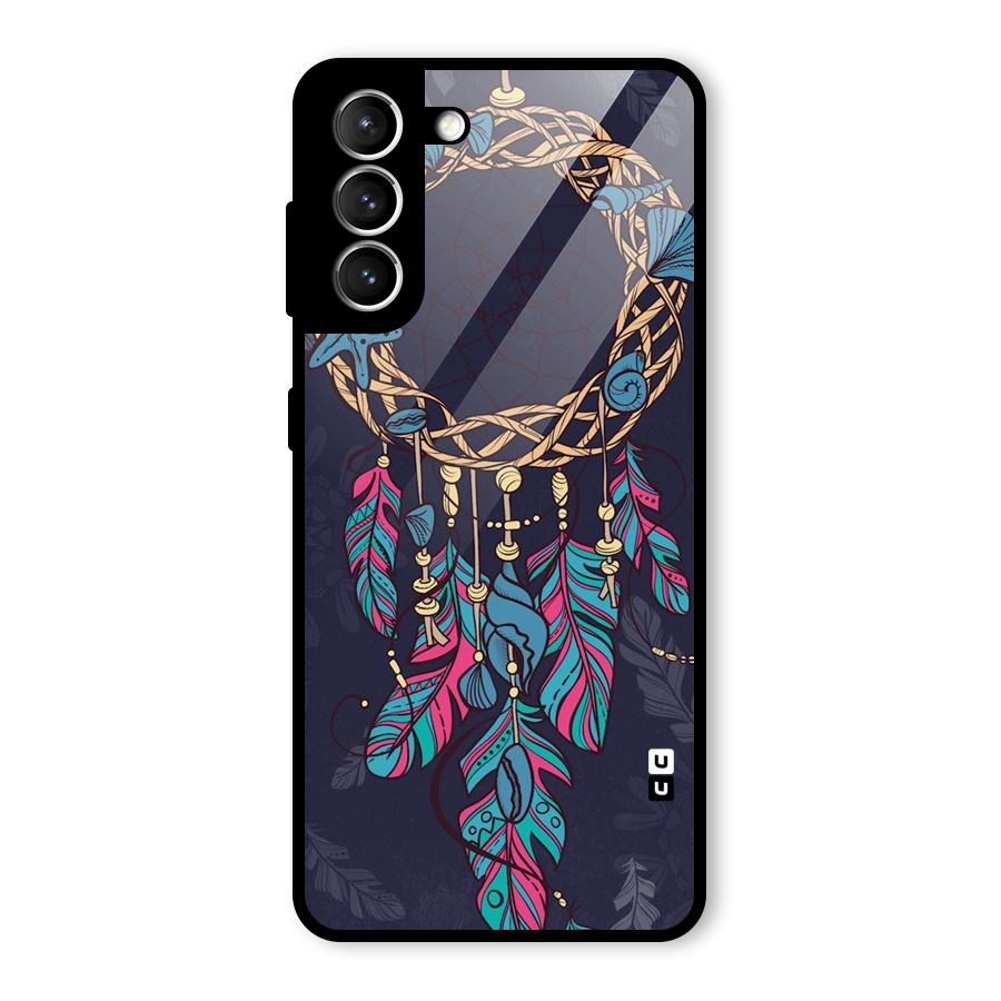 Animated Dream Catcher Glass Back Case for Galaxy S21 5G