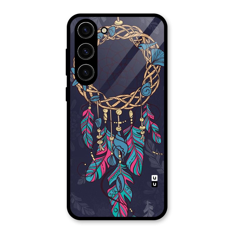 Animated Dream Catcher Glass Back Case for Galaxy S23 Plus