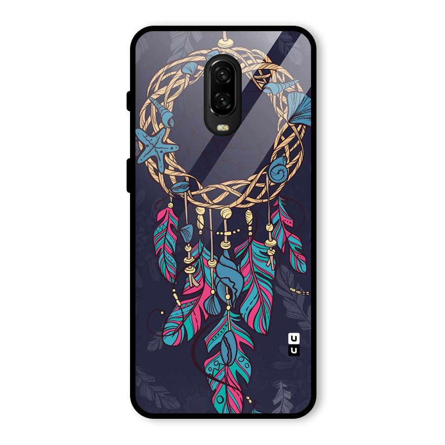 Animated Dream Catcher Glass Back Case for OnePlus 6T