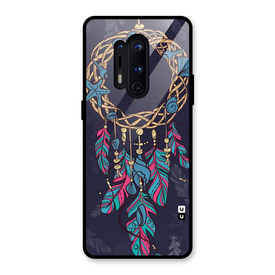 Animated Dream Catcher Glass Back Case for OnePlus 8 Pro