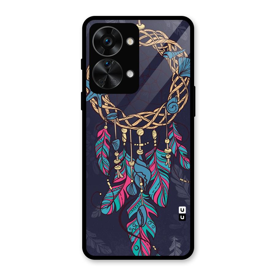 Animated Dream Catcher Glass Back Case for OnePlus Nord 2T