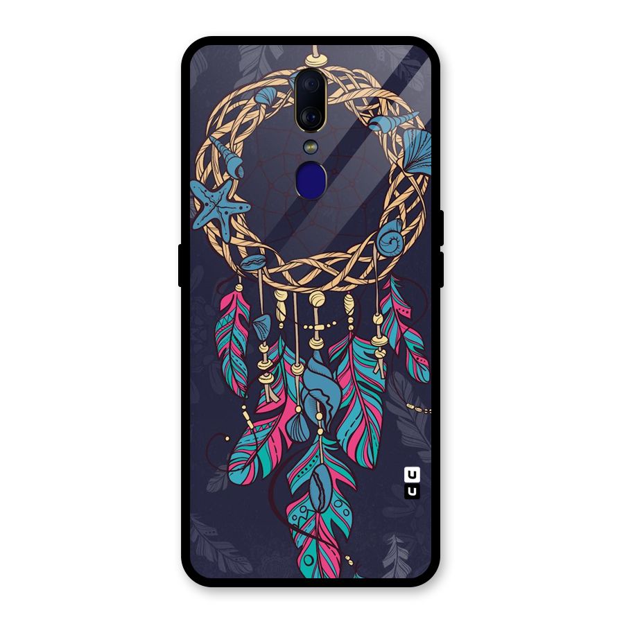 Animated Dream Catcher Glass Back Case for Oppo F11