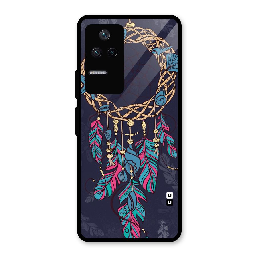 Animated Dream Catcher Glass Back Case for Poco F4 5G