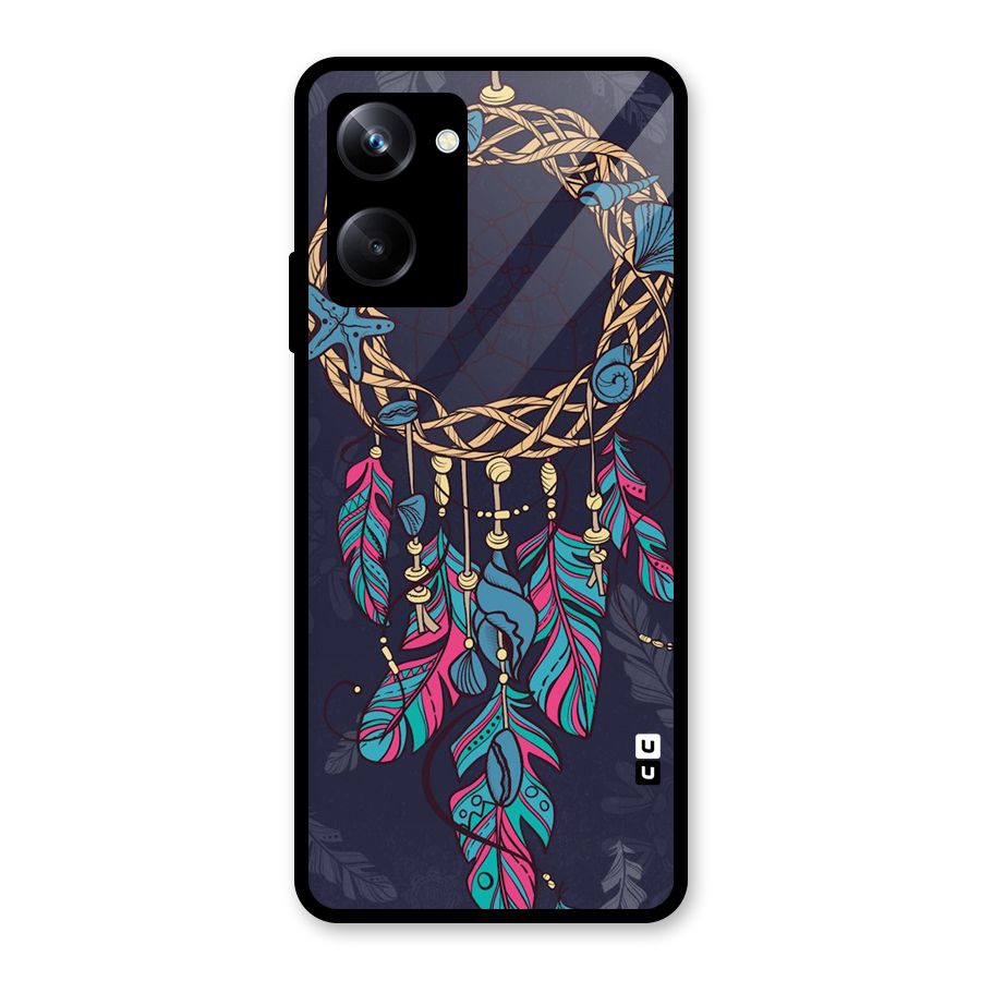 Animated Dream Catcher Glass Back Case for Realme 10 Pro