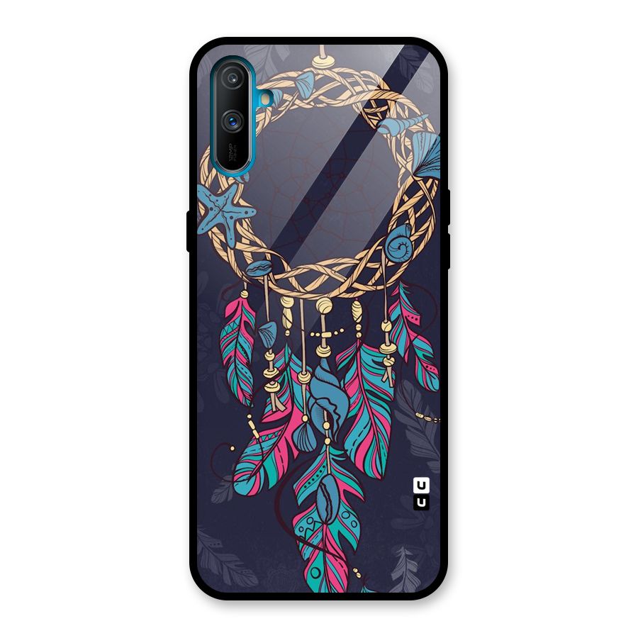 Animated Dream Catcher Glass Back Case for Realme C3