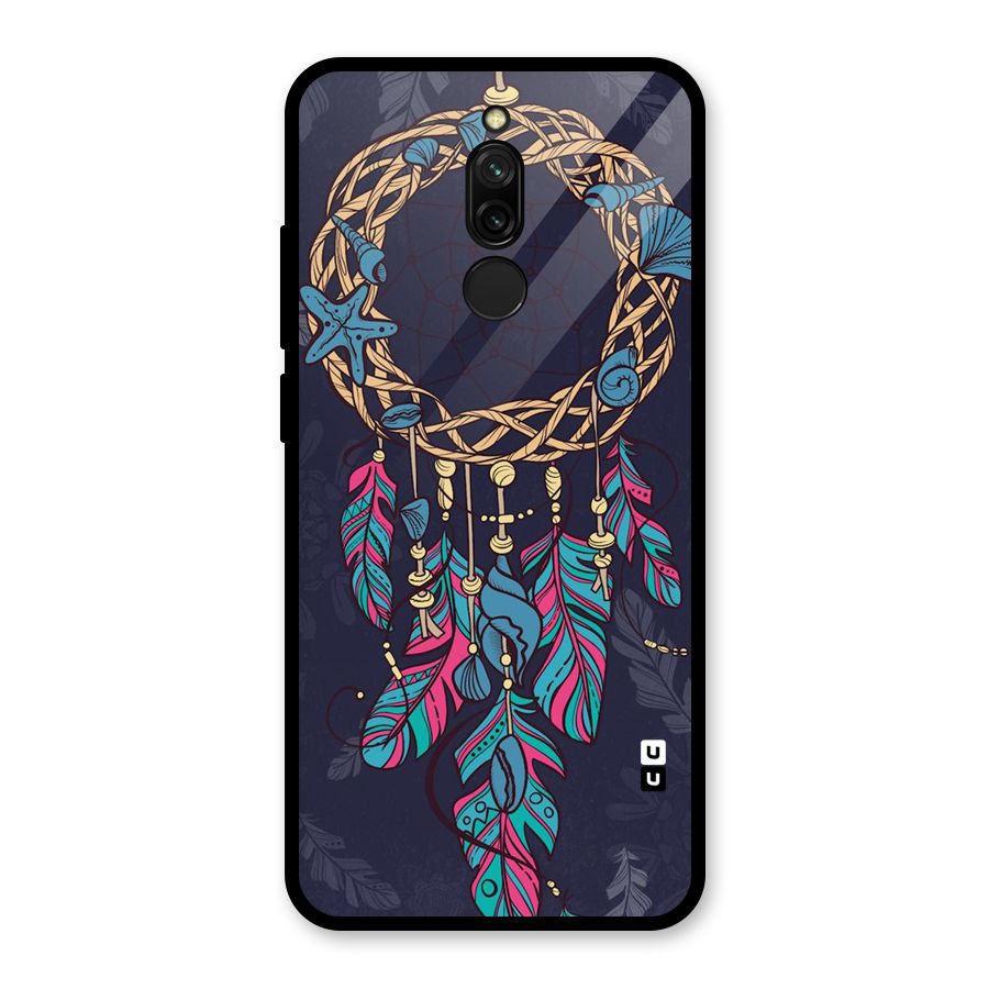 Animated Dream Catcher Glass Back Case for Redmi 8