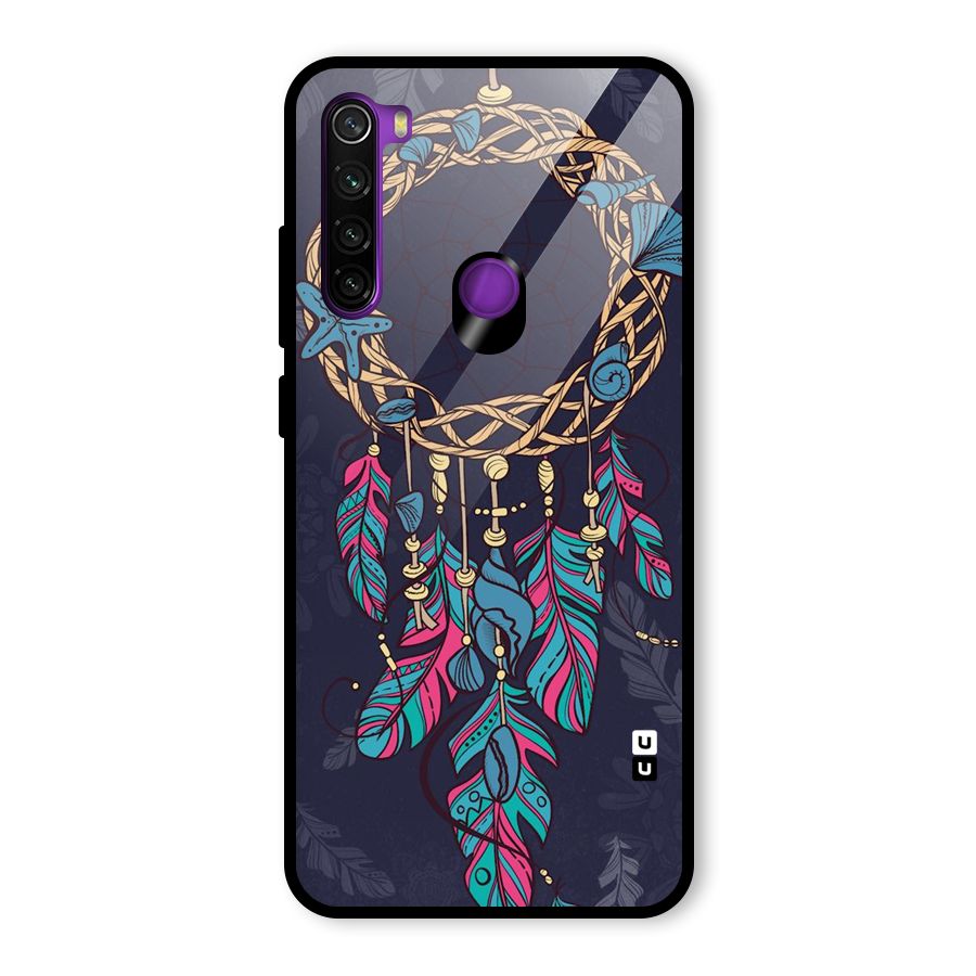 Animated Dream Catcher Glass Back Case for Redmi Note 8