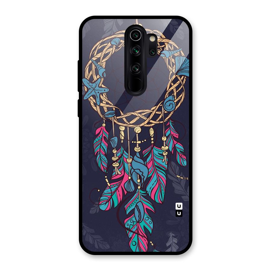 Animated Dream Catcher Glass Back Case for Redmi Note 8 Pro
