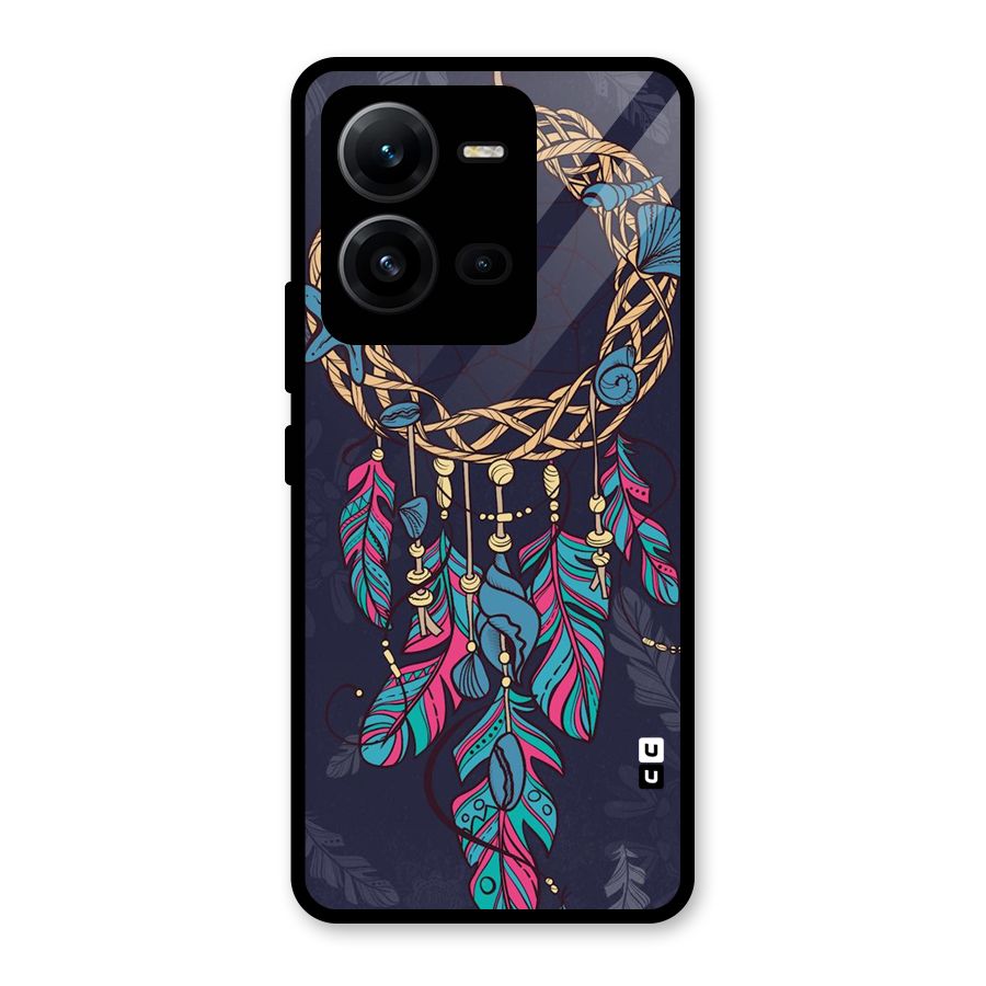 Animated Dream Catcher Glass Back Case for Vivo V25