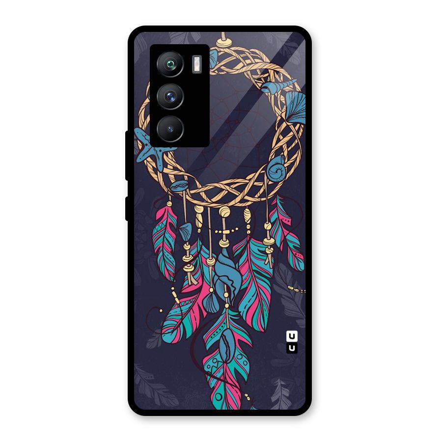 Animated Dream Catcher Glass Back Case for Vivo iQOO 9 SE