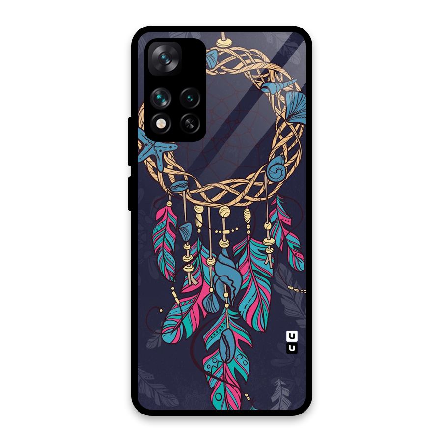 Animated Dream Catcher Glass Back Case for Xiaomi 11i HyperCharge 5G