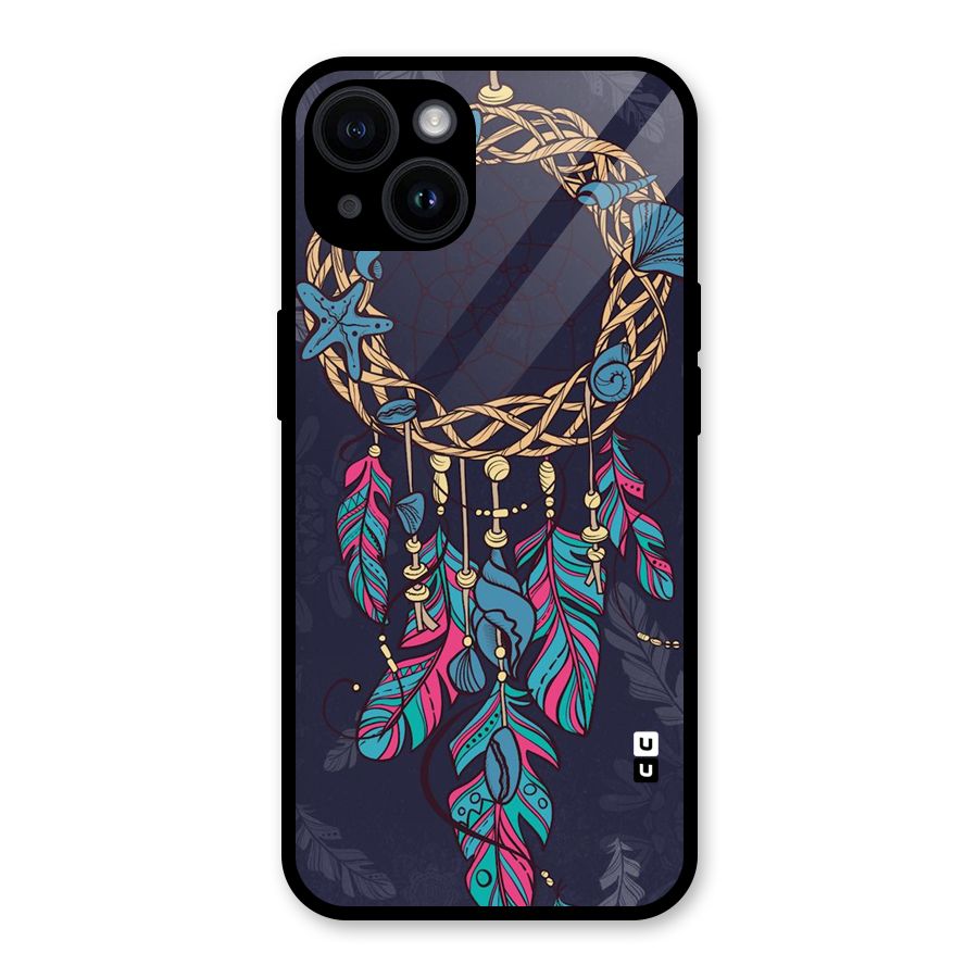 Animated Dream Catcher Glass Back Case for iPhone 14