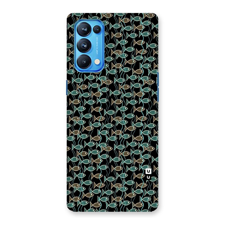 Animated Fishes Art Pattern Back Case for Oppo Reno5 Pro 5G