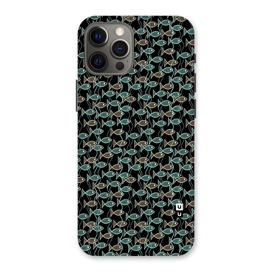 Animated Fishes Art Pattern Back Case for iPhone 12 Pro Max