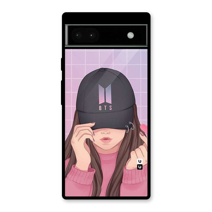Anime Beautiful BTS Girl Glass Back Case for Google Pixel 6a