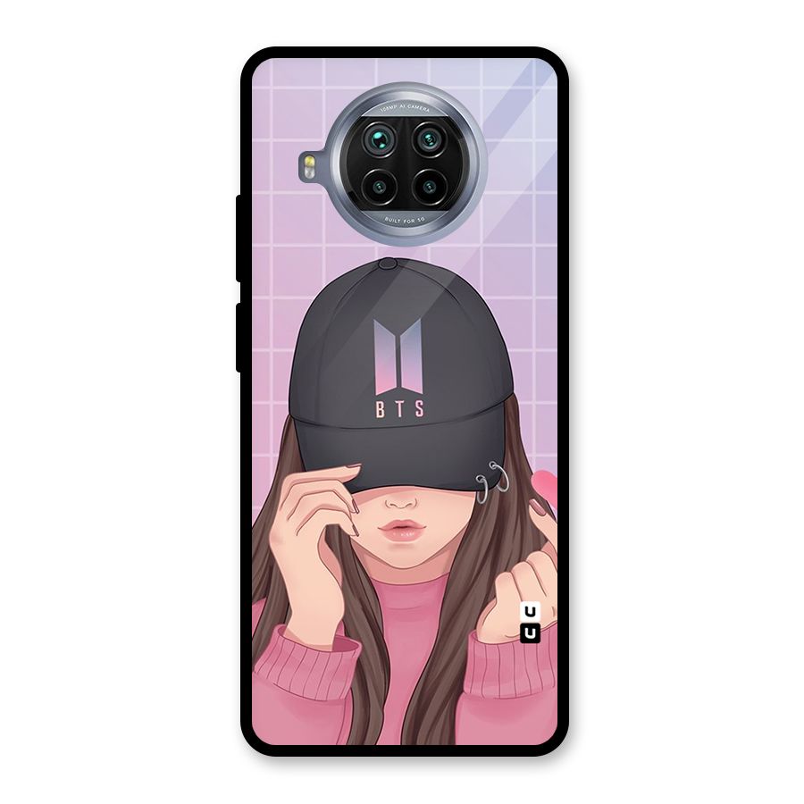 Anime Beautiful BTS Girl Glass Back Case for Mi 10i