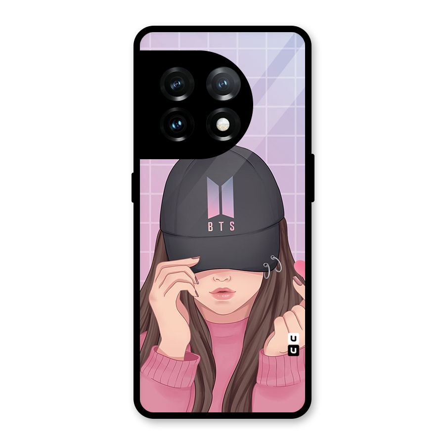 Anime Beautiful BTS Girl Glass Back Case for OnePlus 11