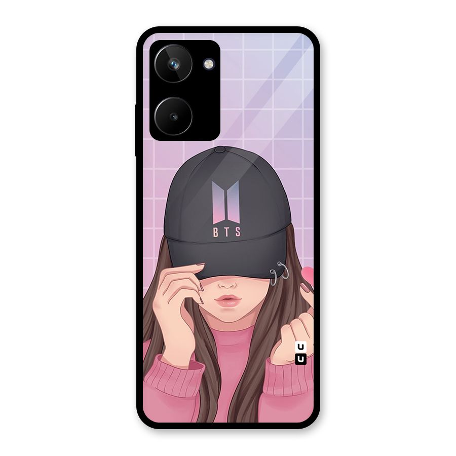 Anime Beautiful BTS Girl Glass Back Case for Realme 10
