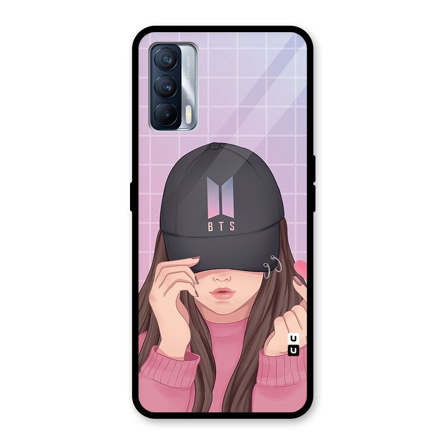 Anime Beautiful BTS Girl Glass Back Case for Realme X7