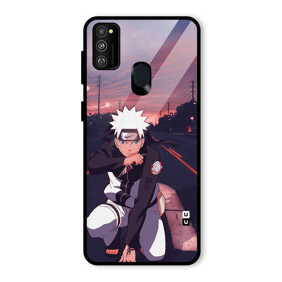 Anime Naruto Aesthetic Glass Back Case for Galaxy M30s