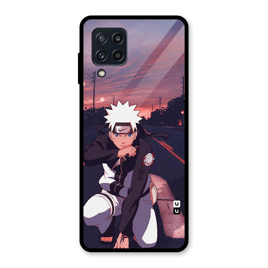Anime Naruto Aesthetic Glass Back Case for Galaxy M32