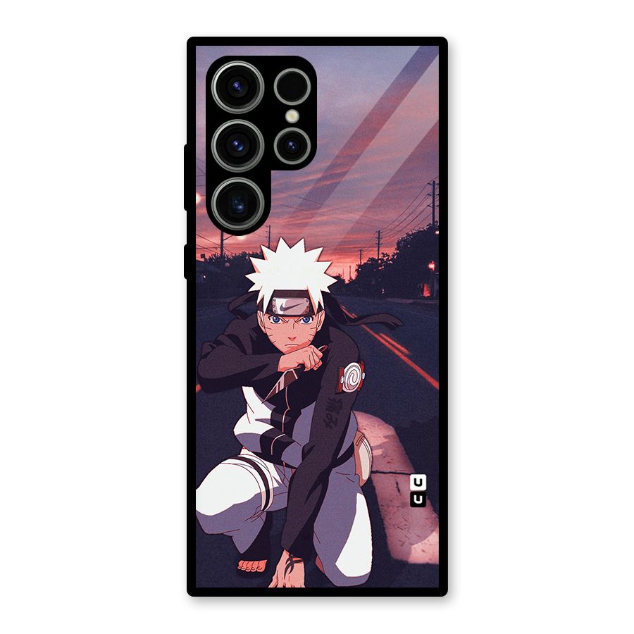Anime Naruto Aesthetic Glass Back Case for Galaxy S23 Ultra