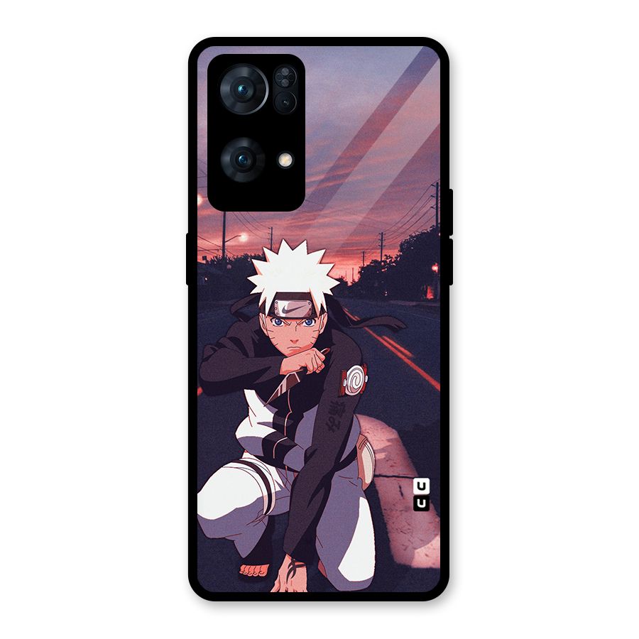 Anime Naruto Aesthetic Glass Back Case for Oppo Reno7 Pro 5G