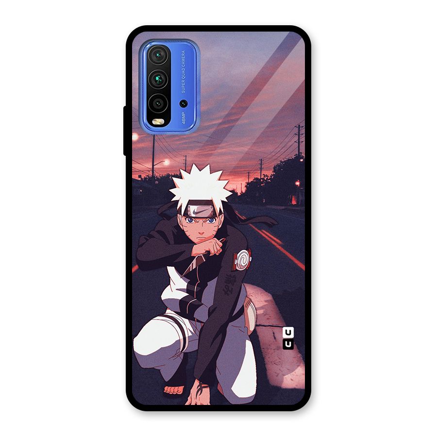 Anime Naruto Aesthetic Glass Back Case for Redmi 9 Power