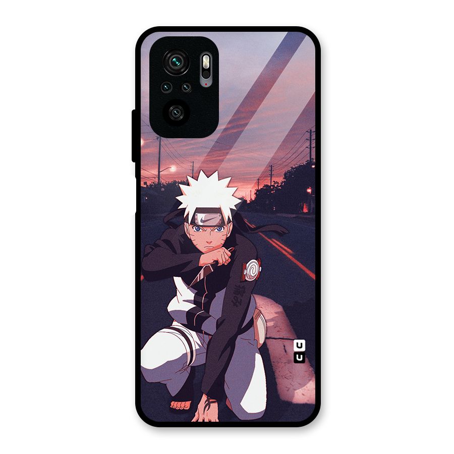 Anime Naruto Aesthetic Glass Back Case for Redmi Note 11 SE