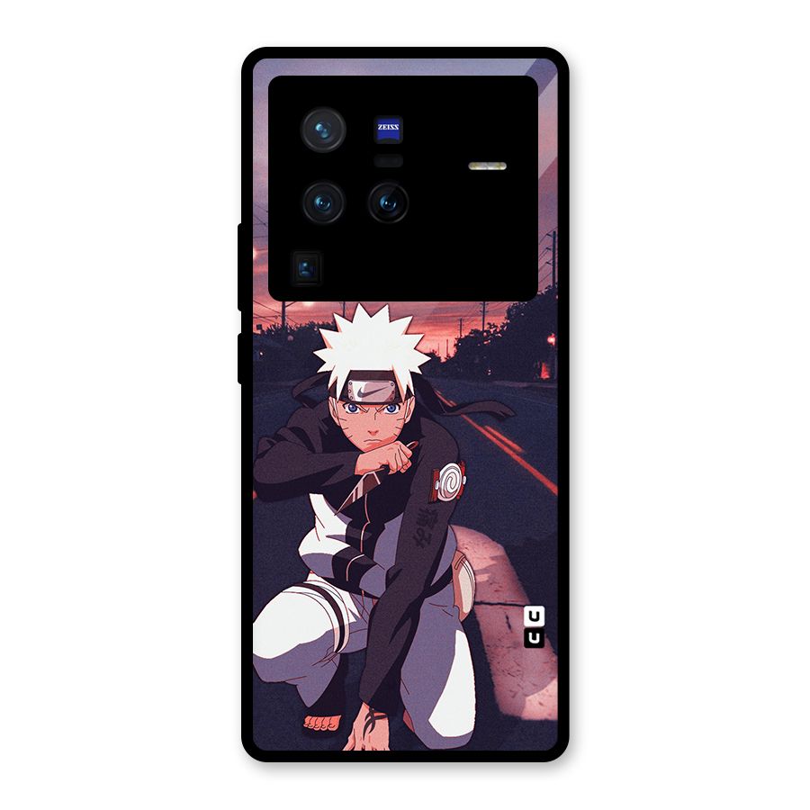 Anime Naruto Aesthetic Glass Back Case for Vivo X80 Pro
