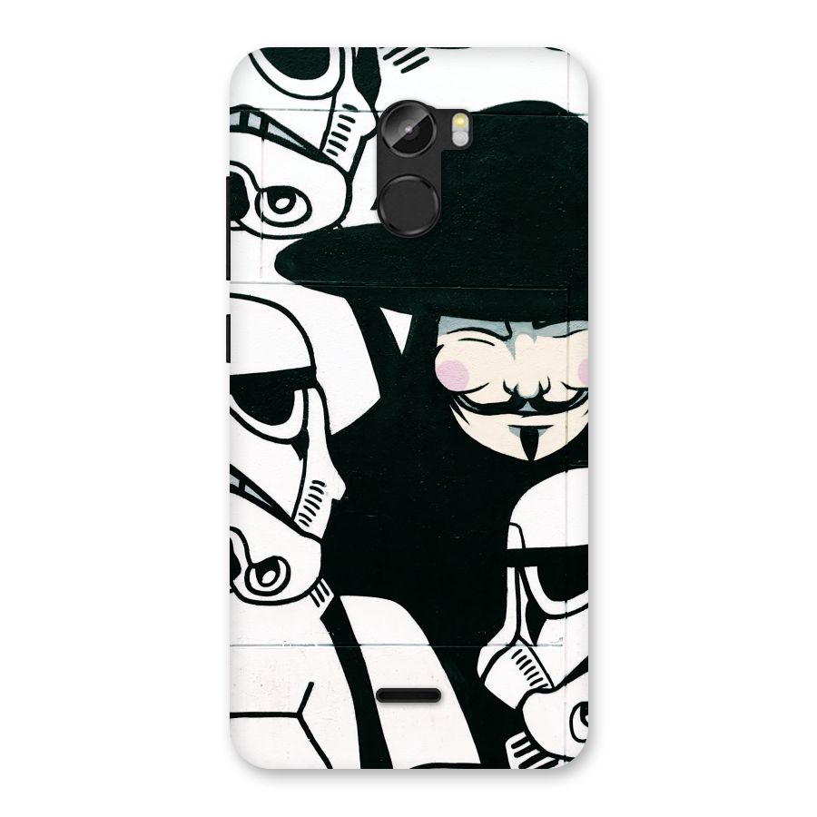 Anonymous Hat Back Case for Gionee X1