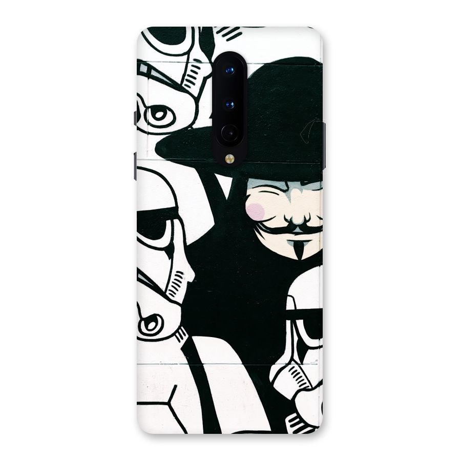 Anonymous Hat Back Case for OnePlus 8