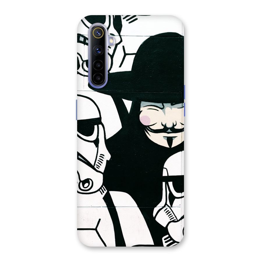 Anonymous Hat Back Case for Realme 6