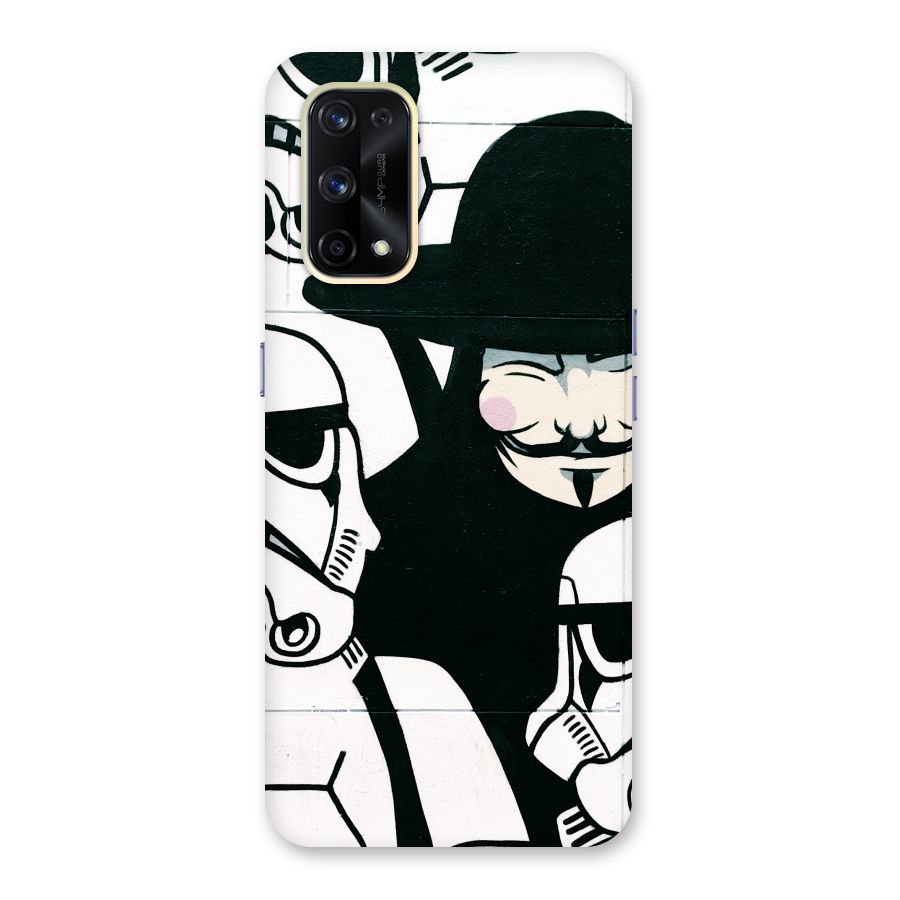Anonymous Hat Glass Back Case for Realme X7 Pro