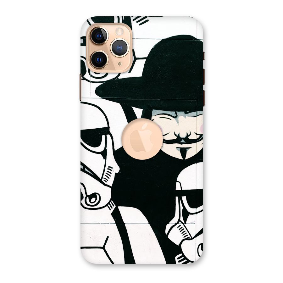 Anonymous Hat Back Case for iPhone 11 Pro Max Logo Cut