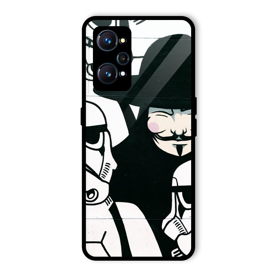 Anonymous Hat Glass Back Case for Realme GT 2