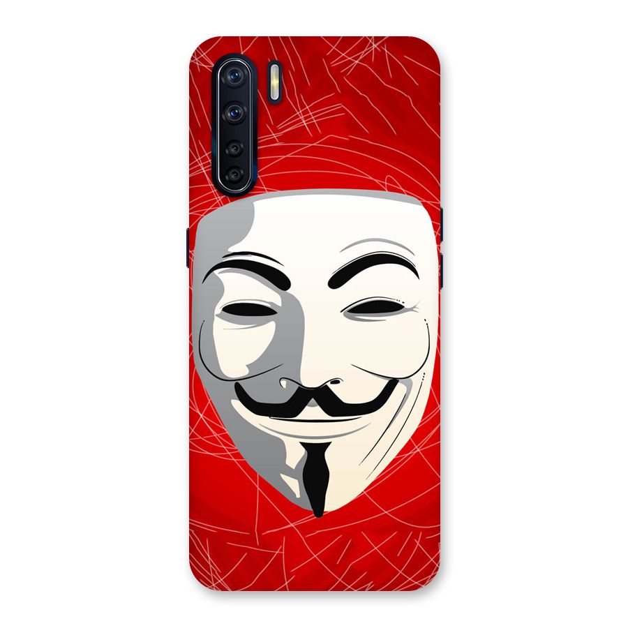 Anonymous Mask Abstract Back Case for Oppo F15
