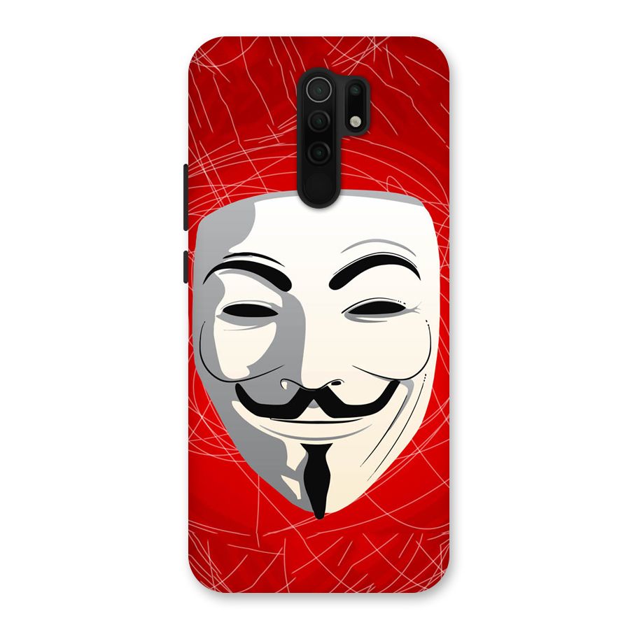 Anonymous Mask Abstract Back Case for Poco M2